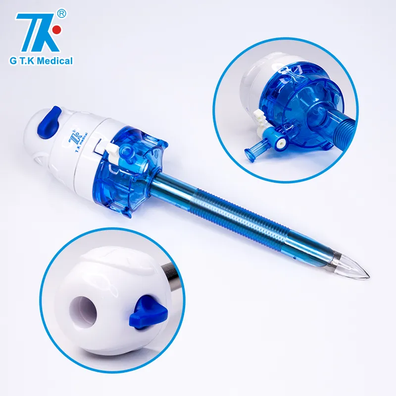 Instrumentos quirúrgicos reutilizables de alta calidad, trocares laparoscópicos para cirugía endoscópica, juego de 5mm y 10mm