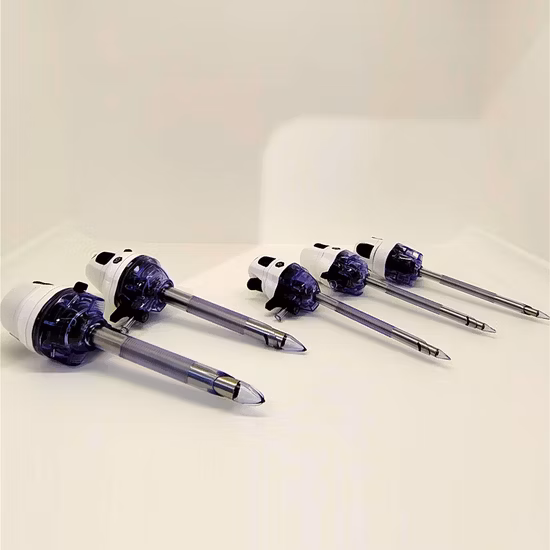 Instrumento médico desechable que utiliza trocar óptico para endoscopio de cirugía abdominal